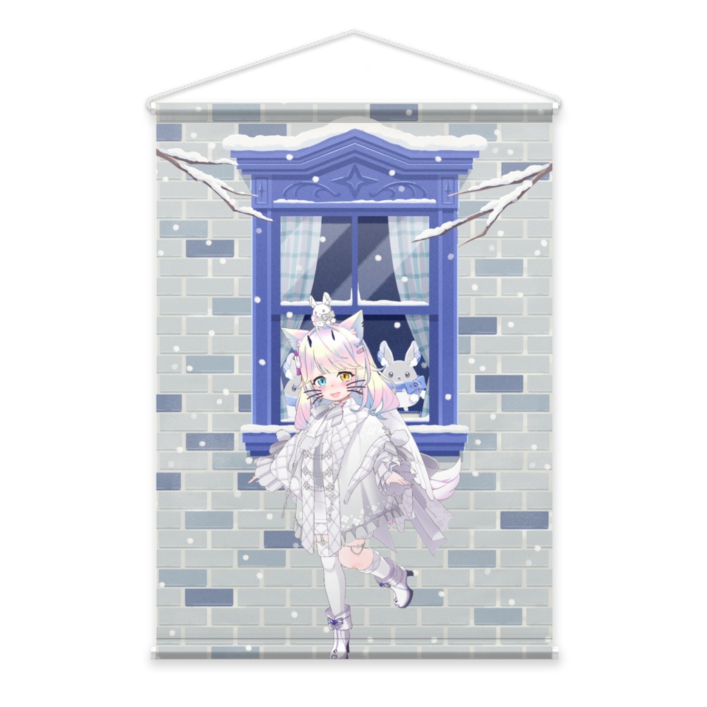 【佐田らぐな】12月冬コーデ-タペストリー-G0723