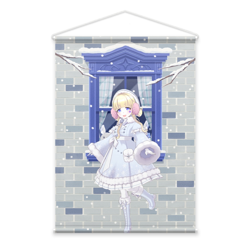 【倉越せい】12月冬コーデ-タペストリー-G0857