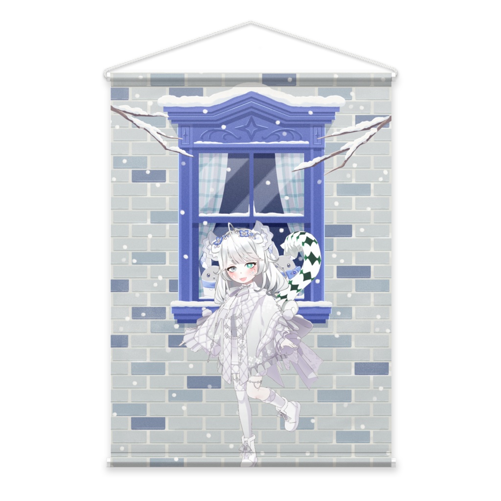 【凍 らい】12月冬コーデ-タペストリー-G0901