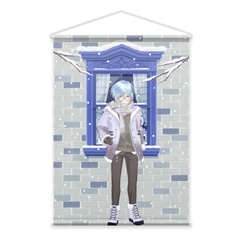 【唯】12月冬コーデ-タペストリー-G1047