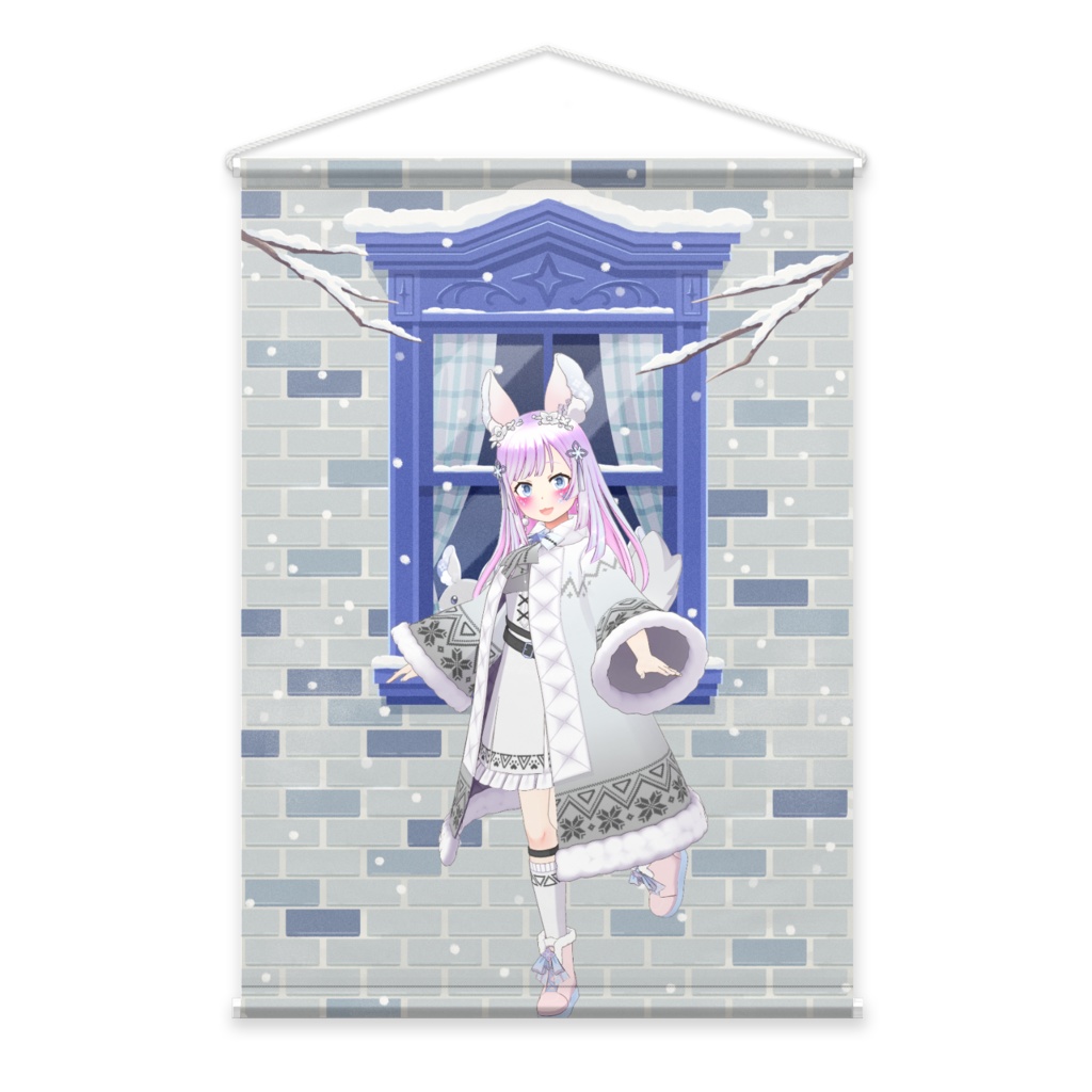 【四葩まゅ】12月冬コーデ-タペストリー-G0744