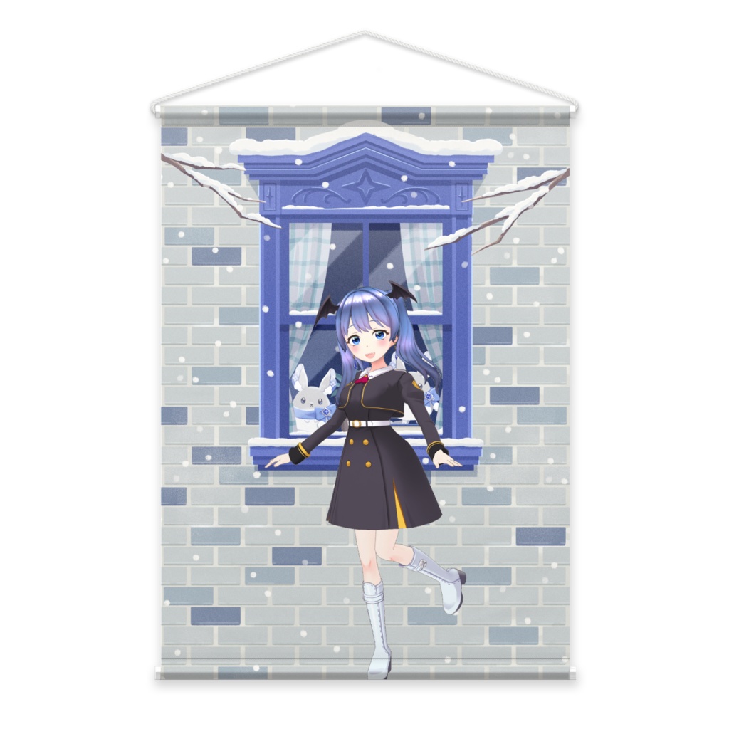 【夜夜】12月冬コーデ-タペストリー-G1039