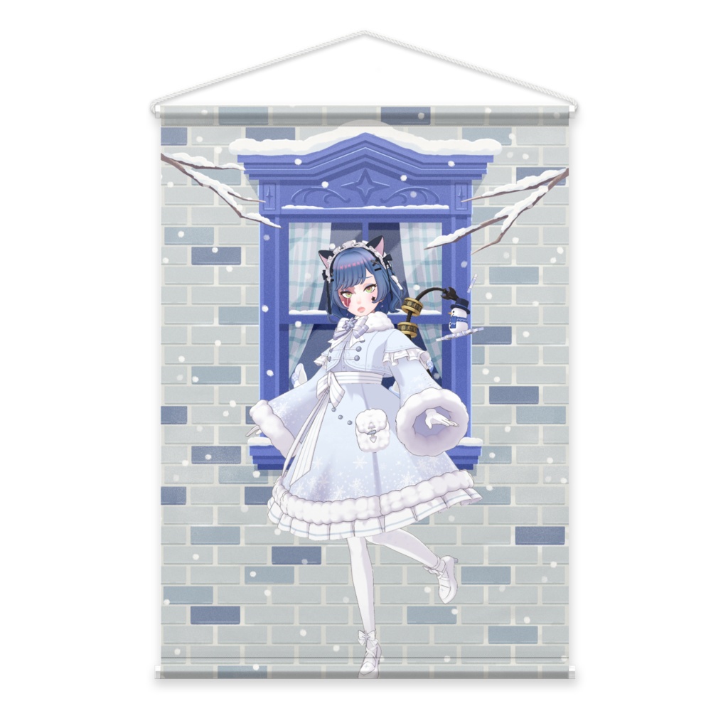 【夜煌ソナ】12月冬コーデ-タペストリー-G1041