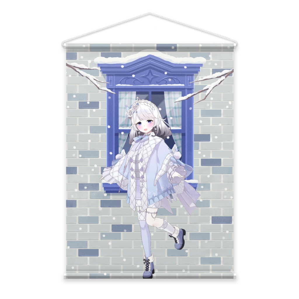 【夜魅】12月冬コーデ-タペストリー-G1038