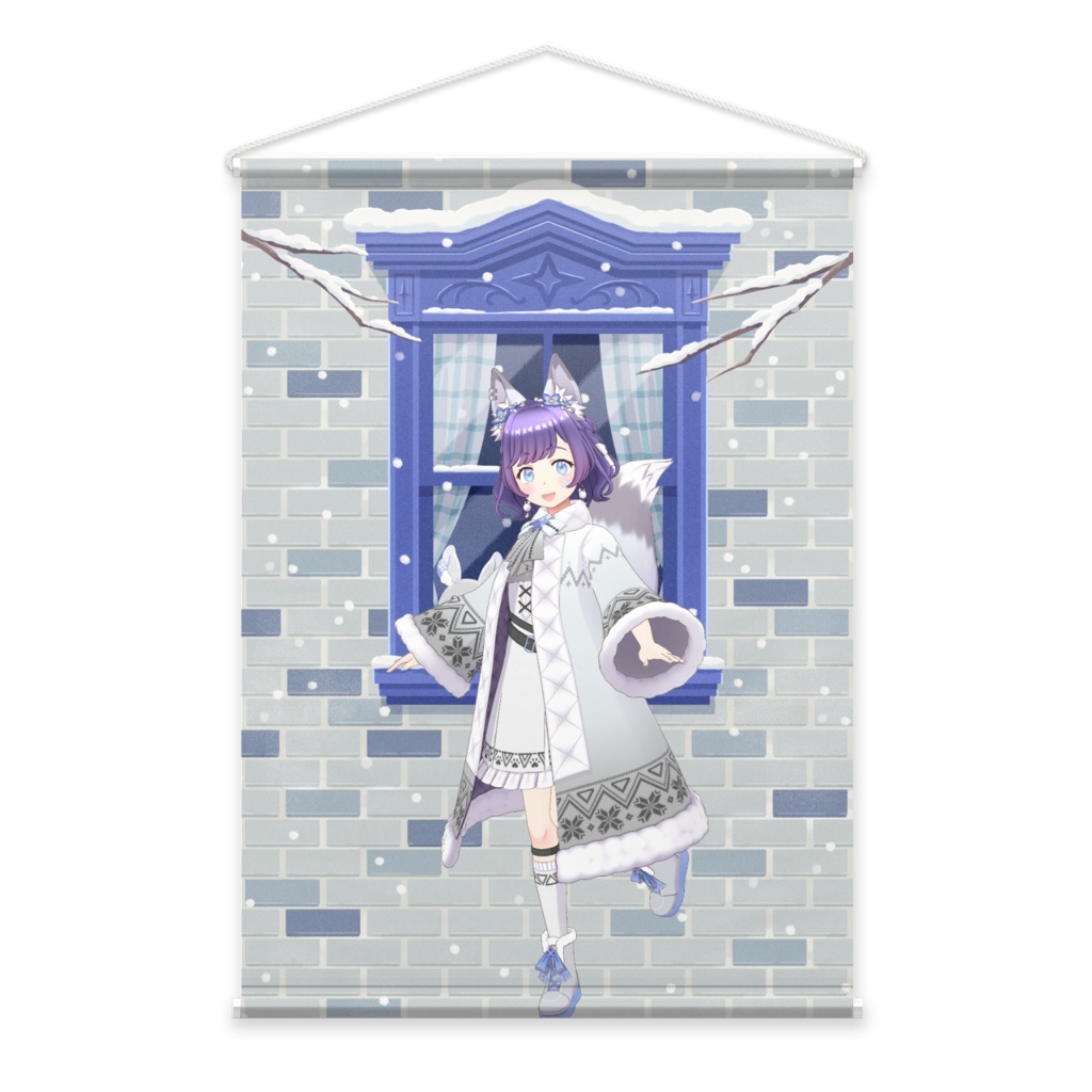 【夢蘭綺ねんね】12月冬コーデ-タペストリー-G1020