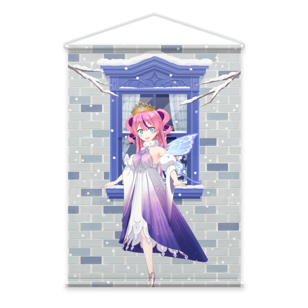 【夢見あやか】12月冬コーデ-タペストリー-G1015