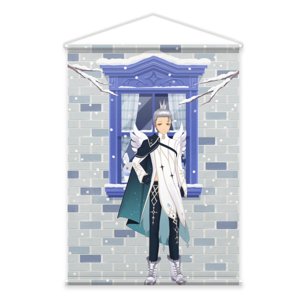 【夢路　ユウ】12月冬コーデ-タペストリー-G1021