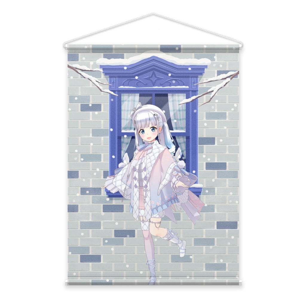 【天嶺 瑠花】12月冬コーデ-タペストリー-G0892