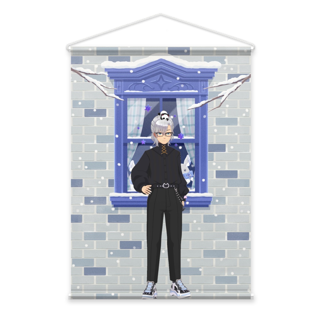 【天照蒼】12月冬コーデ-タペストリー-G0889