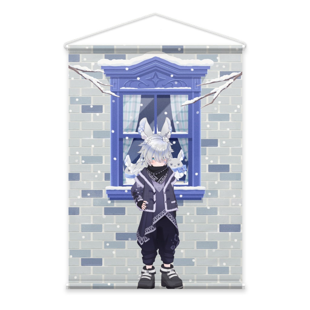 【奏人】12月冬コーデ-タペストリー-G0858