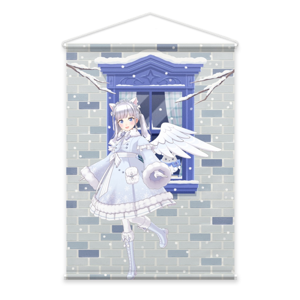 【姫宮はのん】12月冬コーデ-タペストリー-G0972