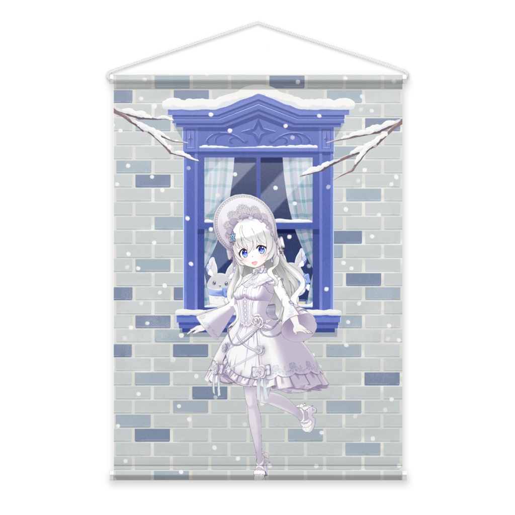 【姫乃宮 ましろ】12月冬コーデ-タペストリー-G0975