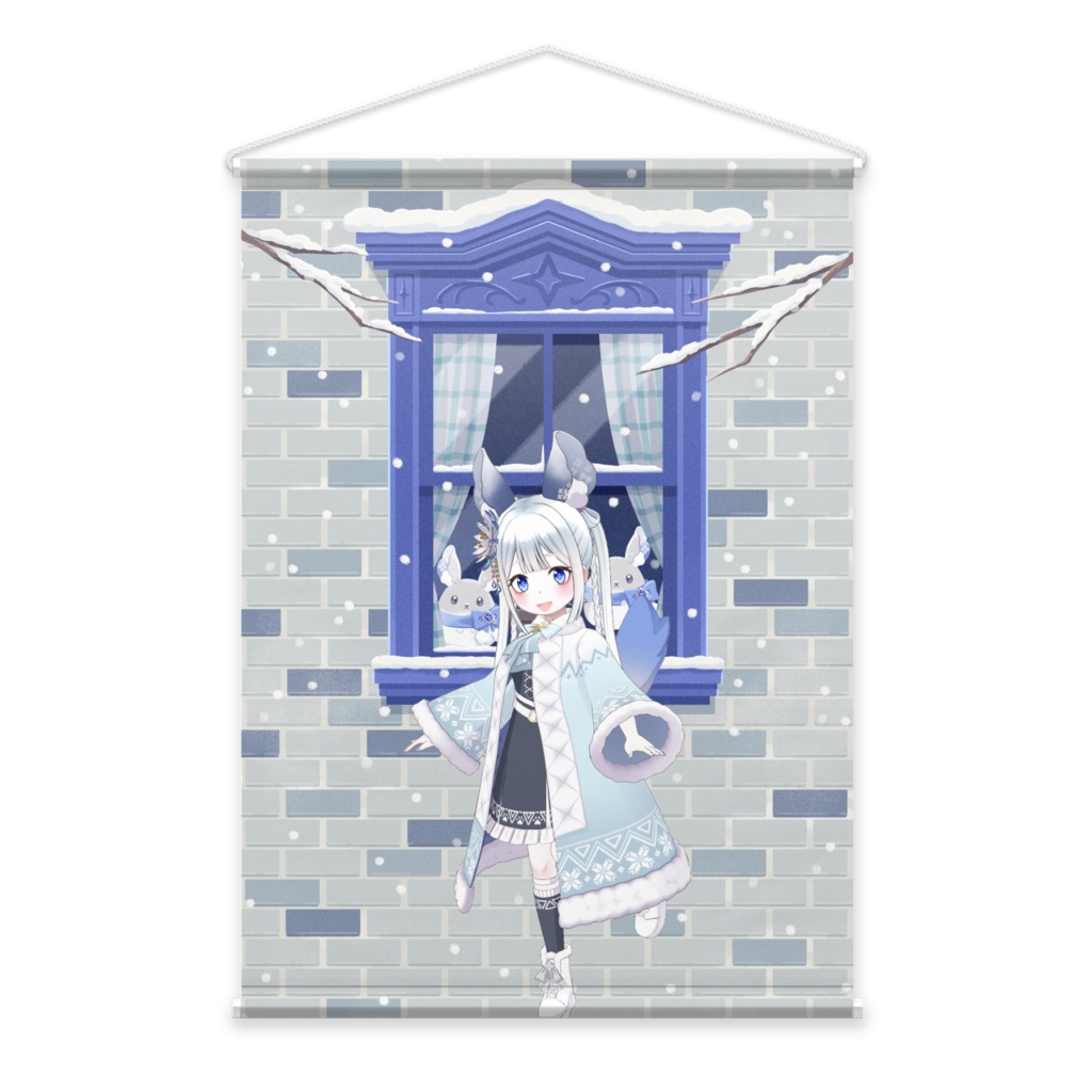 【宙星吹雪】12月冬コーデ-タペストリー-G0873