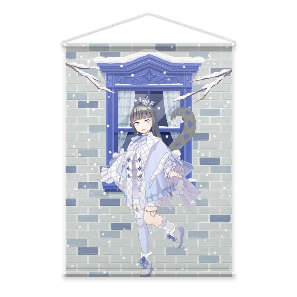 【寝寝子】12月冬コーデ-タペストリー-G0800