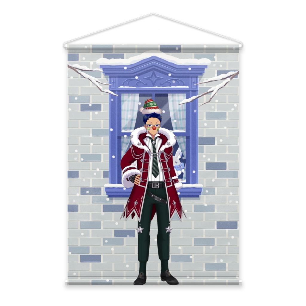 【小鳥遊仁秀】12月冬コーデ-タペストリー-G0793