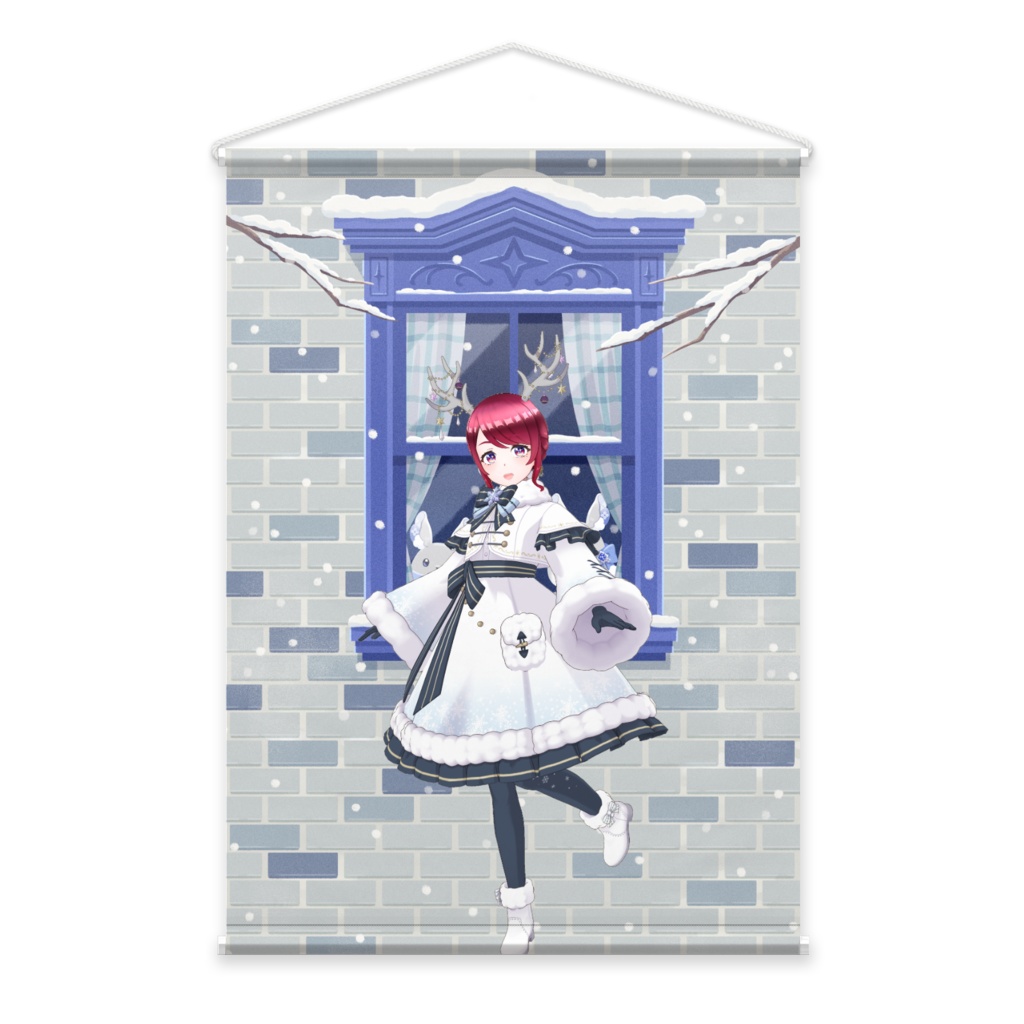 【尾張マキ】12月冬コーデ-タペストリー-G0966