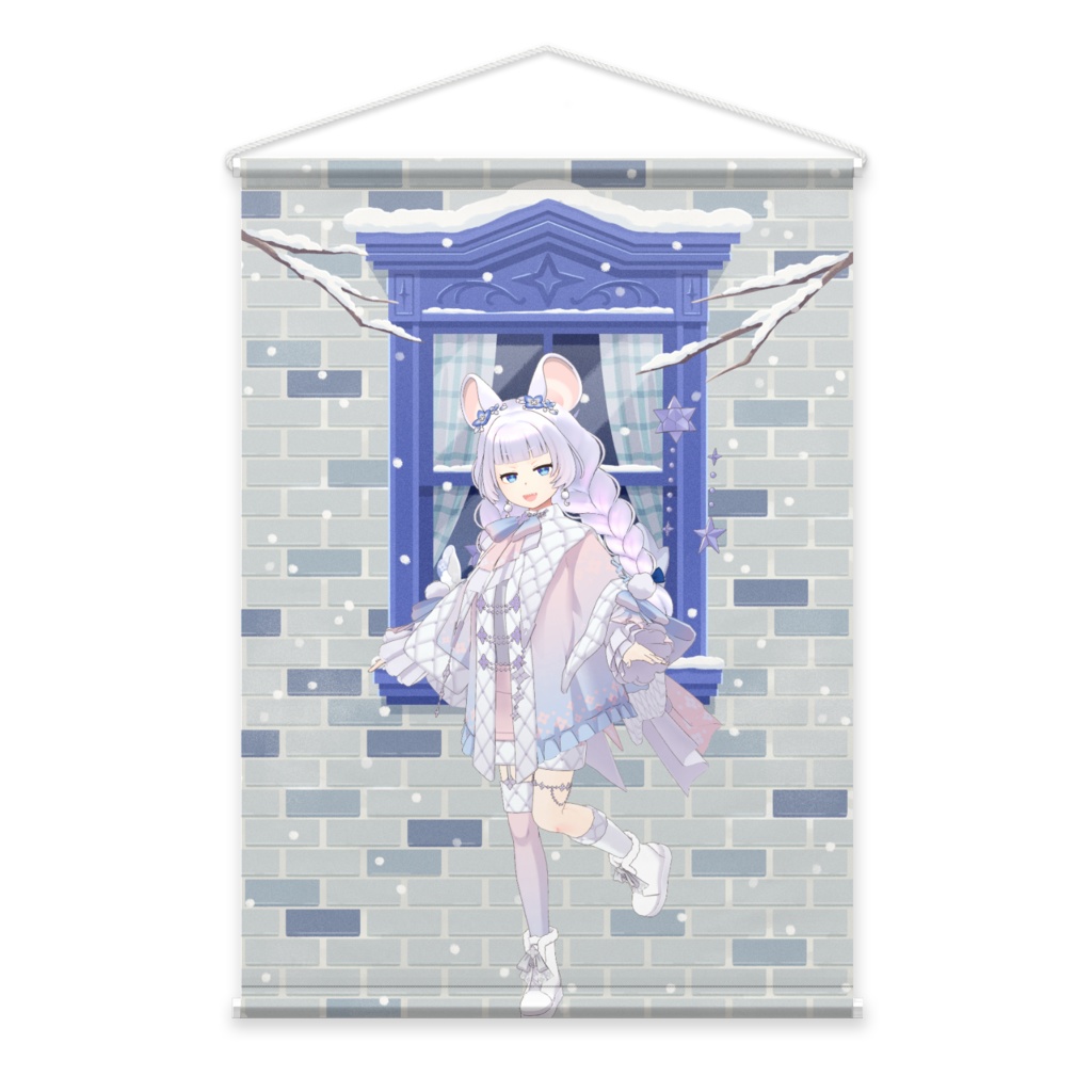 【弥生いと】12月冬コーデ-タペストリー-G1043