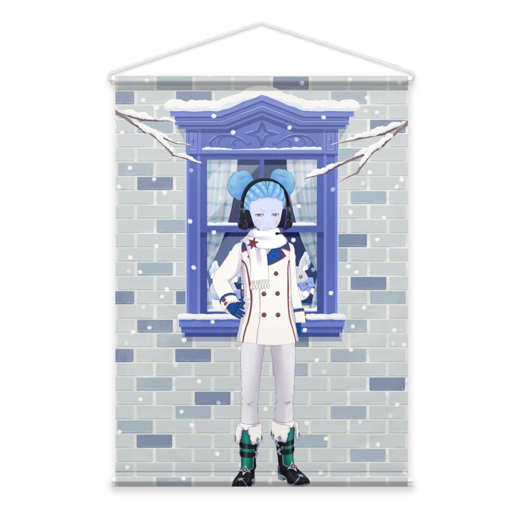 【斎門】12月冬コーデ-タペストリー-G0728