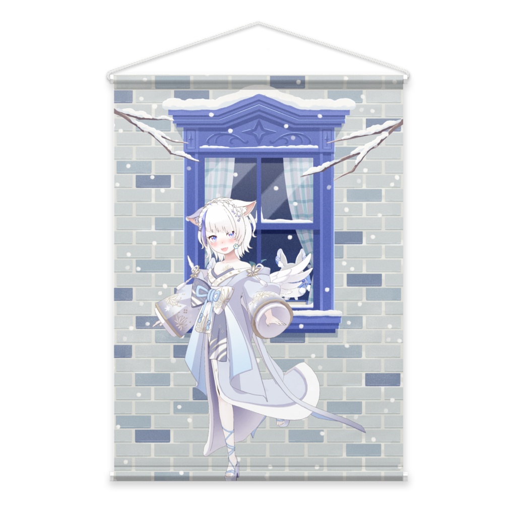 【明星 輝】12月冬コーデ-タペストリー-G1025