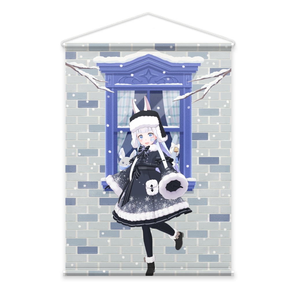 【星川 そら】12月冬コーデ-タペストリー-G0830