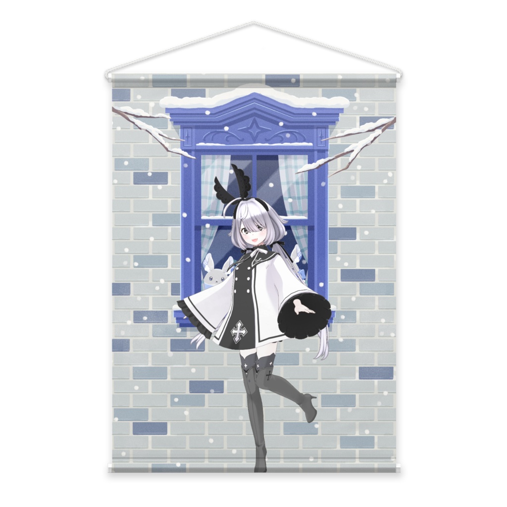 【最果　ニア】12月冬コーデ-タペストリー-G0725