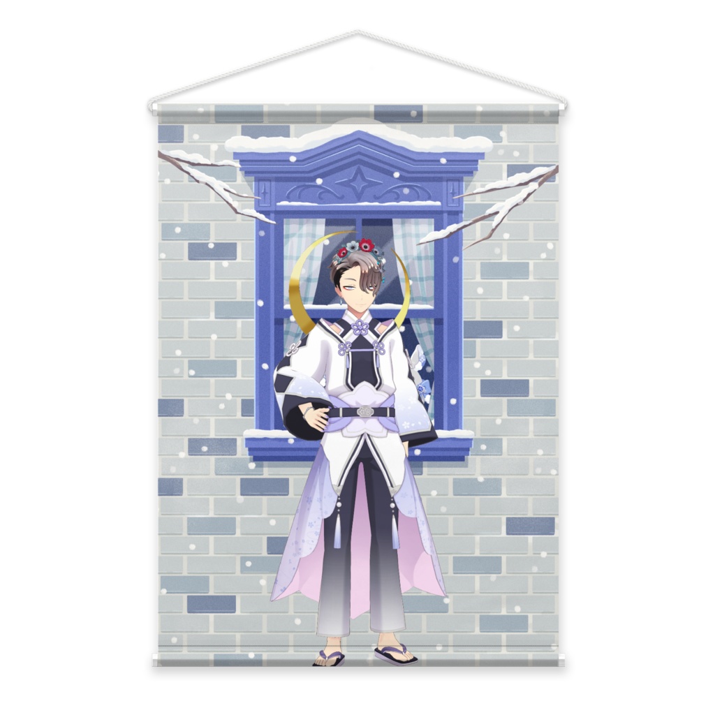 【月ノ瀬ソアラ】12月冬コーデ-タペストリー-G0671