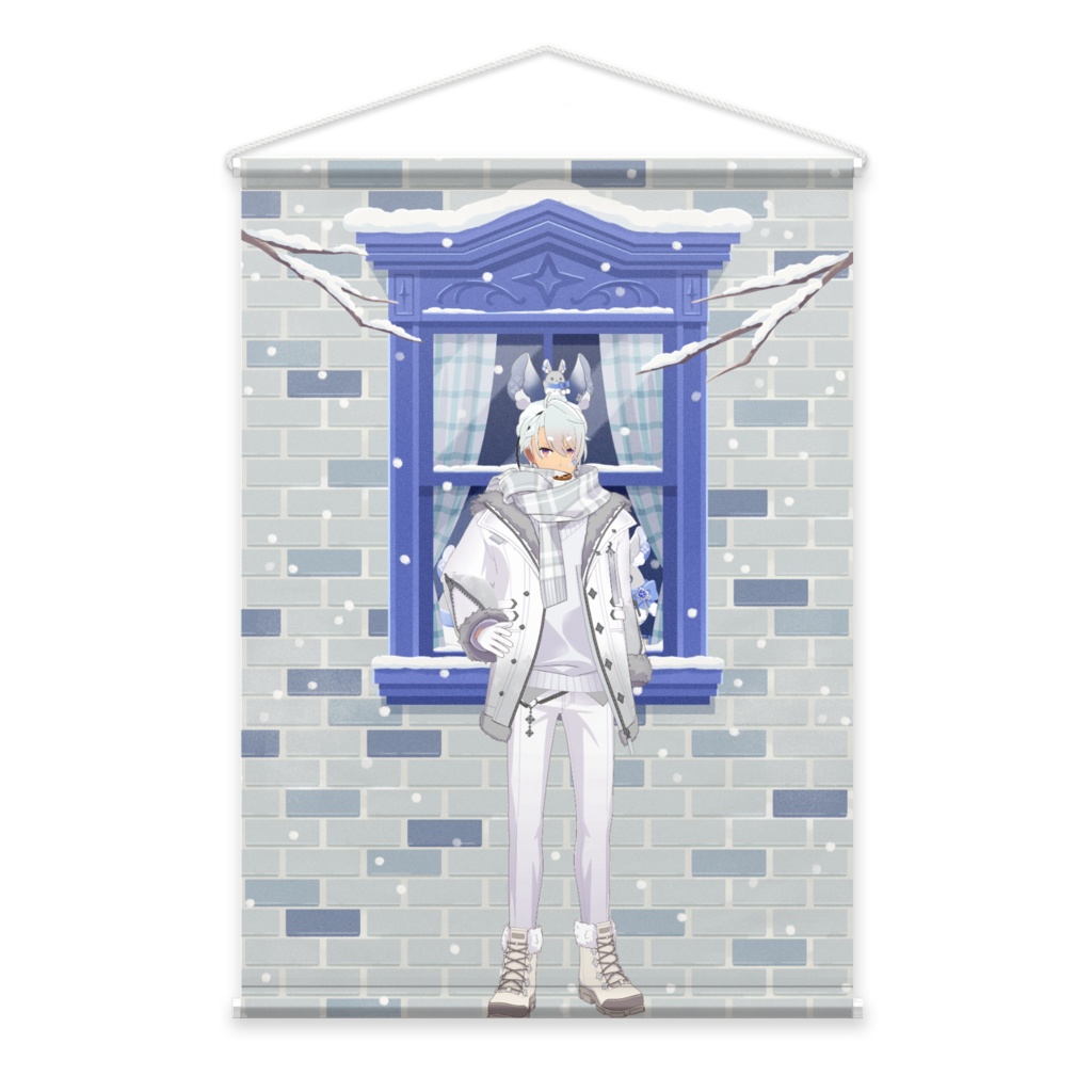 【朝比奈ティオ】12月冬コーデ-タペストリー-G0877