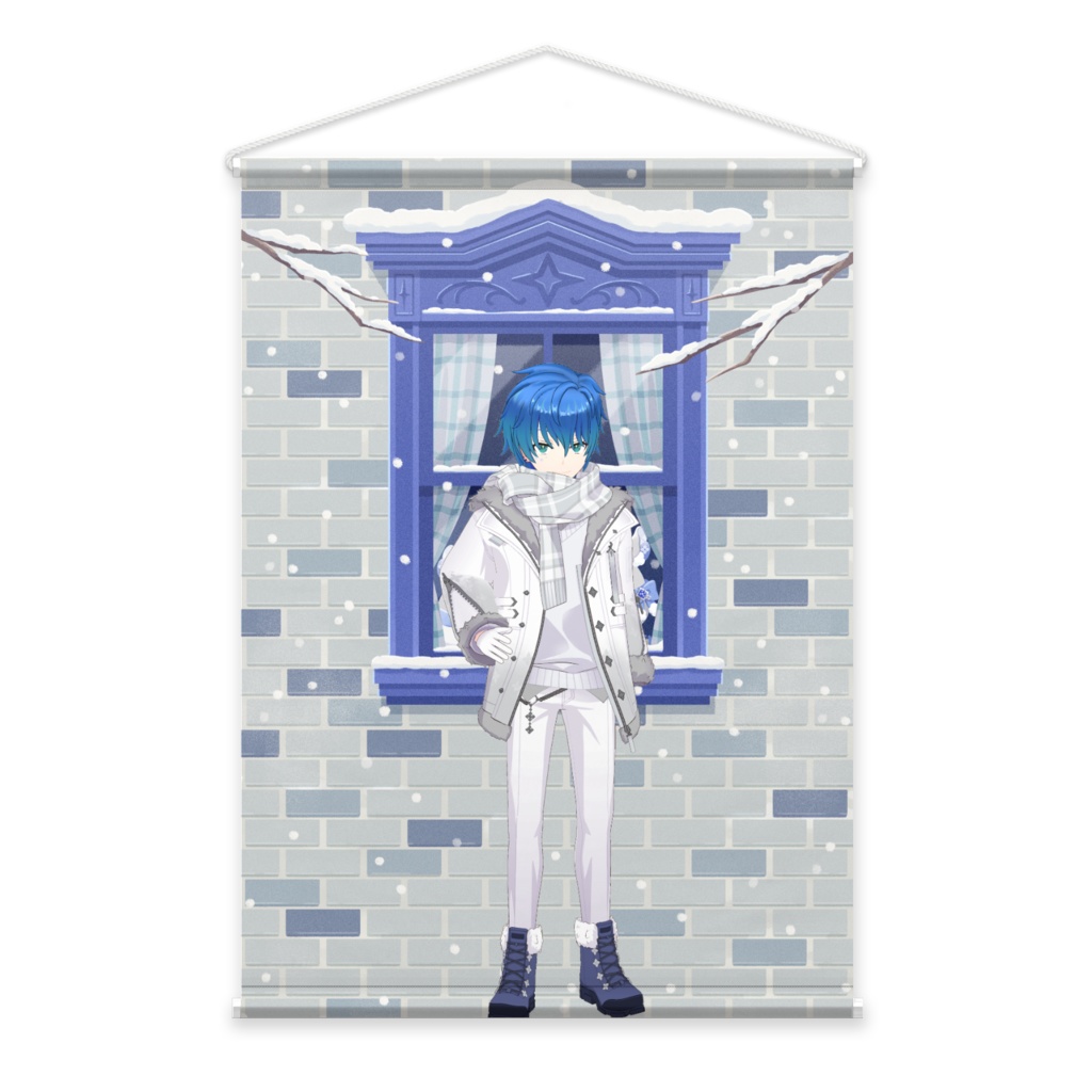 【東堂 シノア】12月冬コーデ-タペストリー-G0907