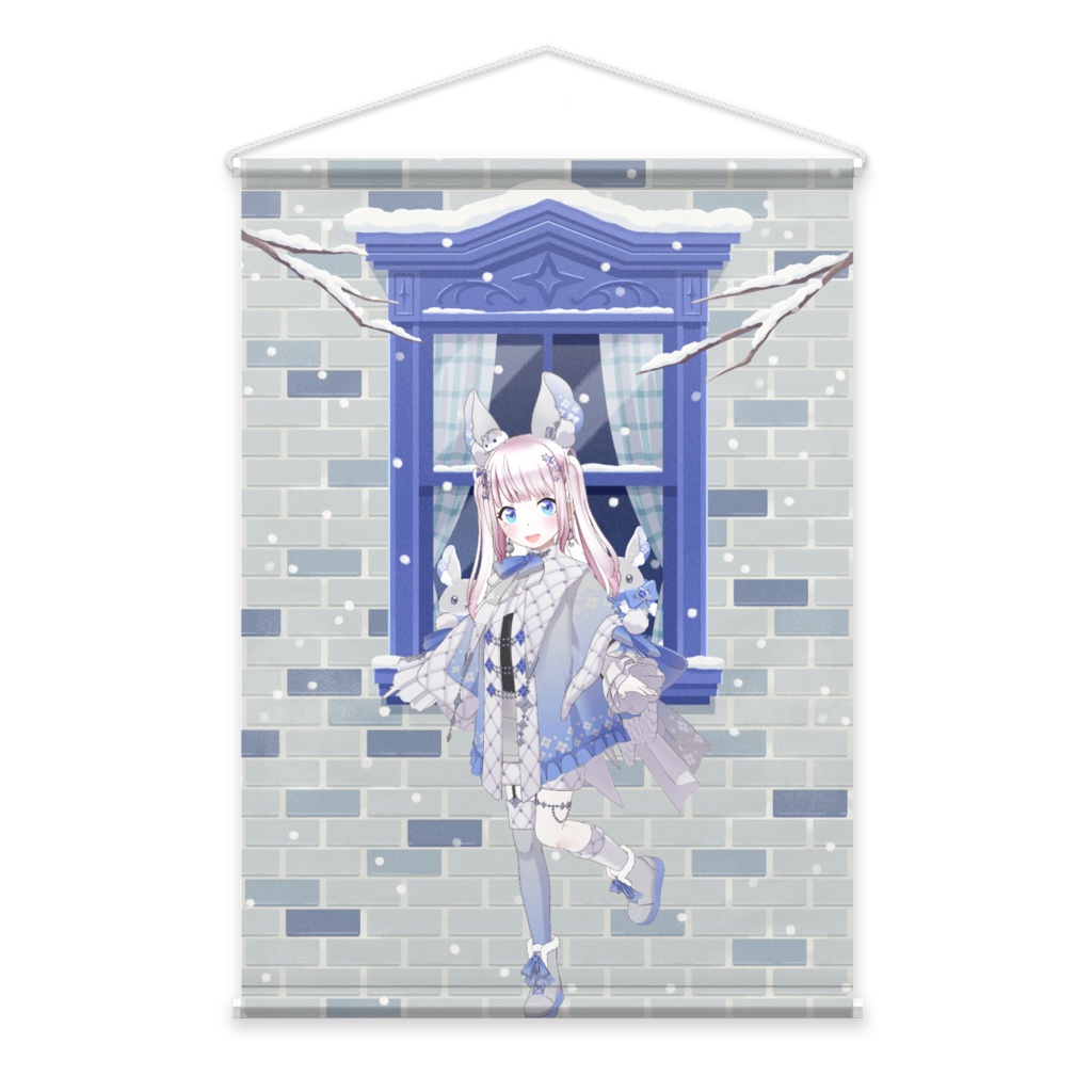 【柚子茶】12月冬コーデ-タペストリー-G1052