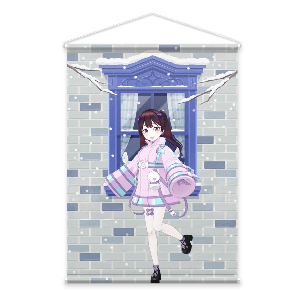 【桜宮百合】12月冬コーデ-タペストリー-G0734