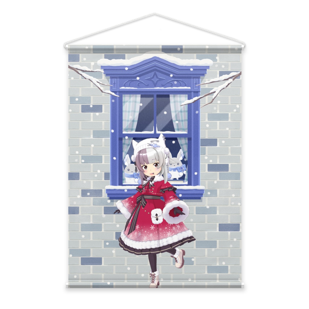 【桜花】12月冬コーデ-タペストリー-G0732