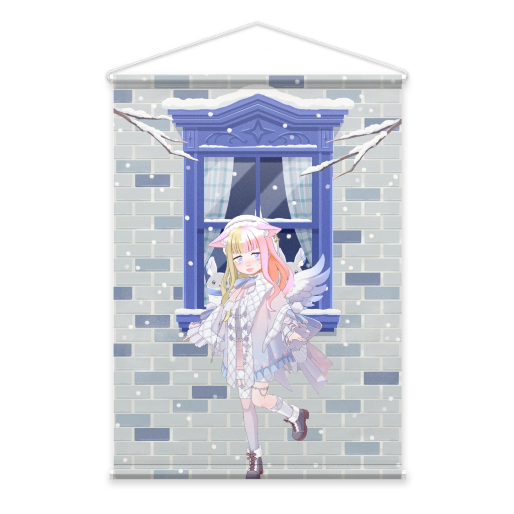 【椛咲おはぎ】12月冬コーデ-タペストリー-G0625