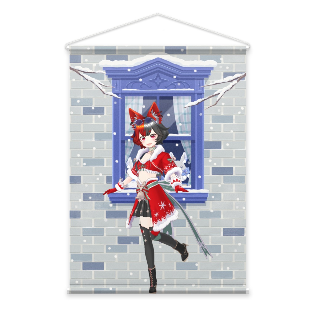 【楽下いなり】12月冬コーデ-タペストリー-G0622