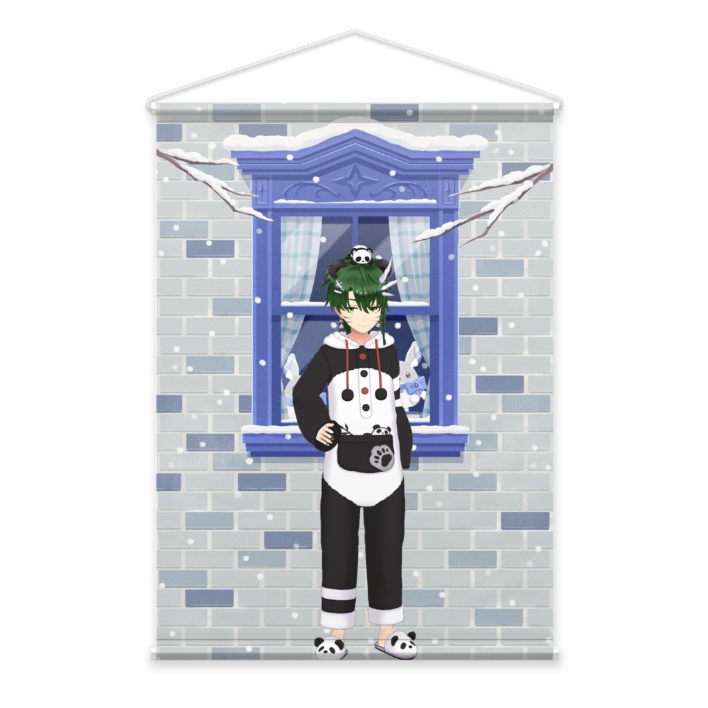 【機辺涼】12月冬コーデ-タペストリー-G0633