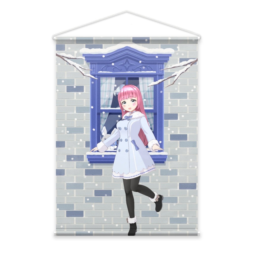 【櫻子】12月冬コーデ-タペストリー-G1103