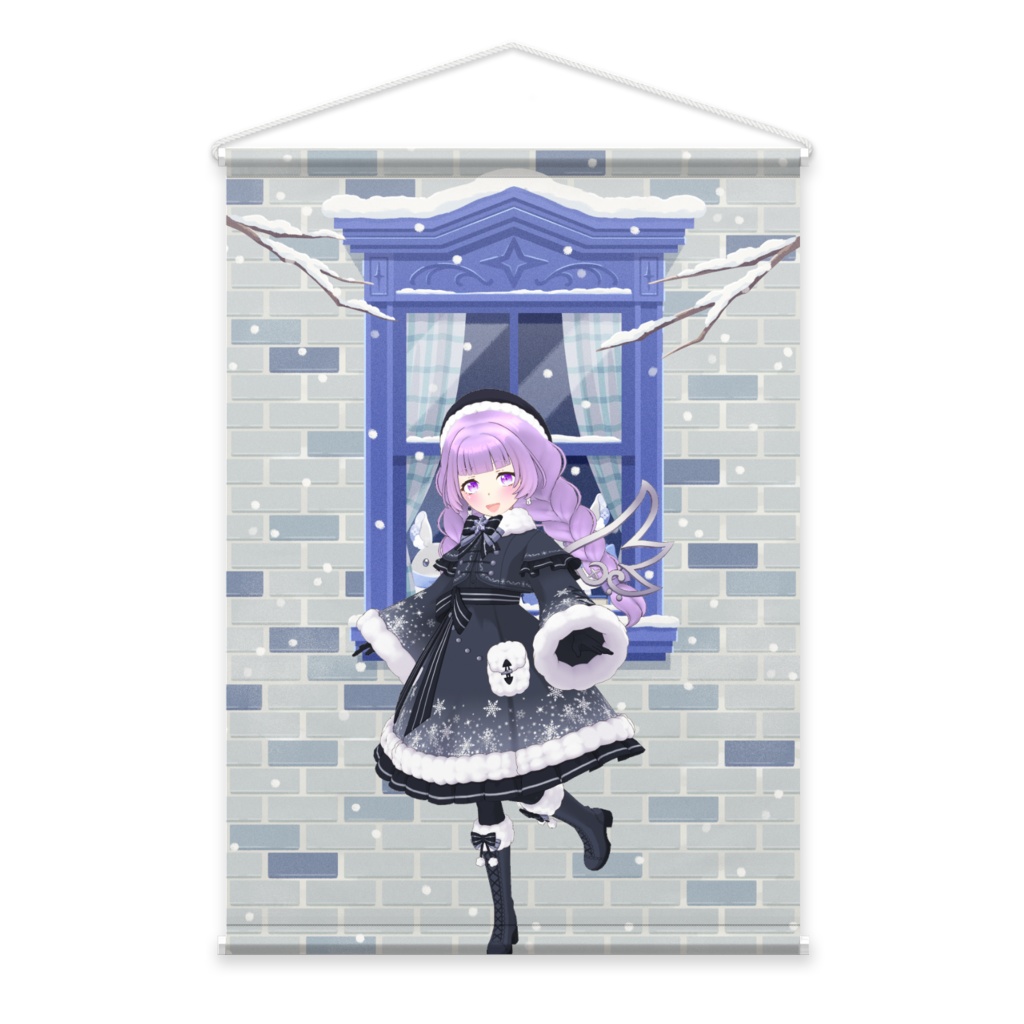 【沙華】12月冬コーデ-タペストリー-G0724