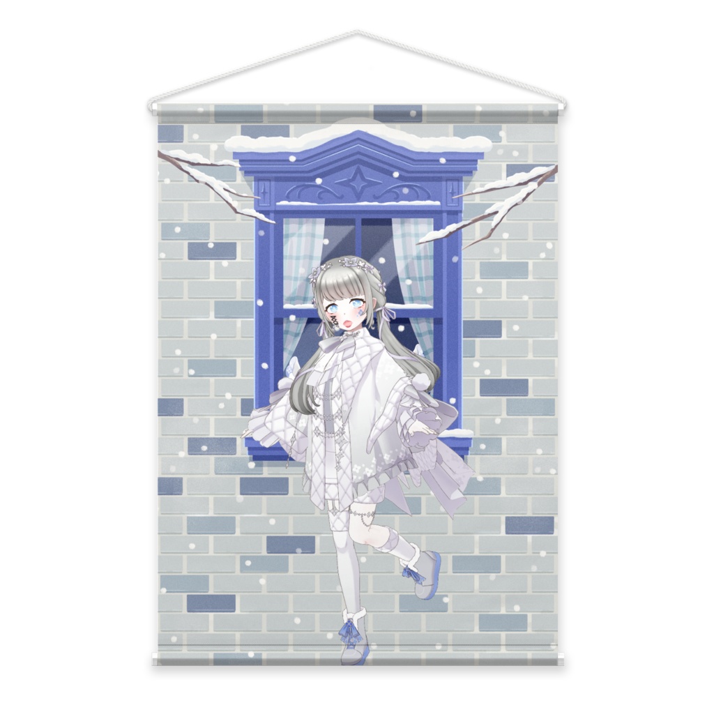 【涼音】12月冬コーデ-タペストリー-G1073