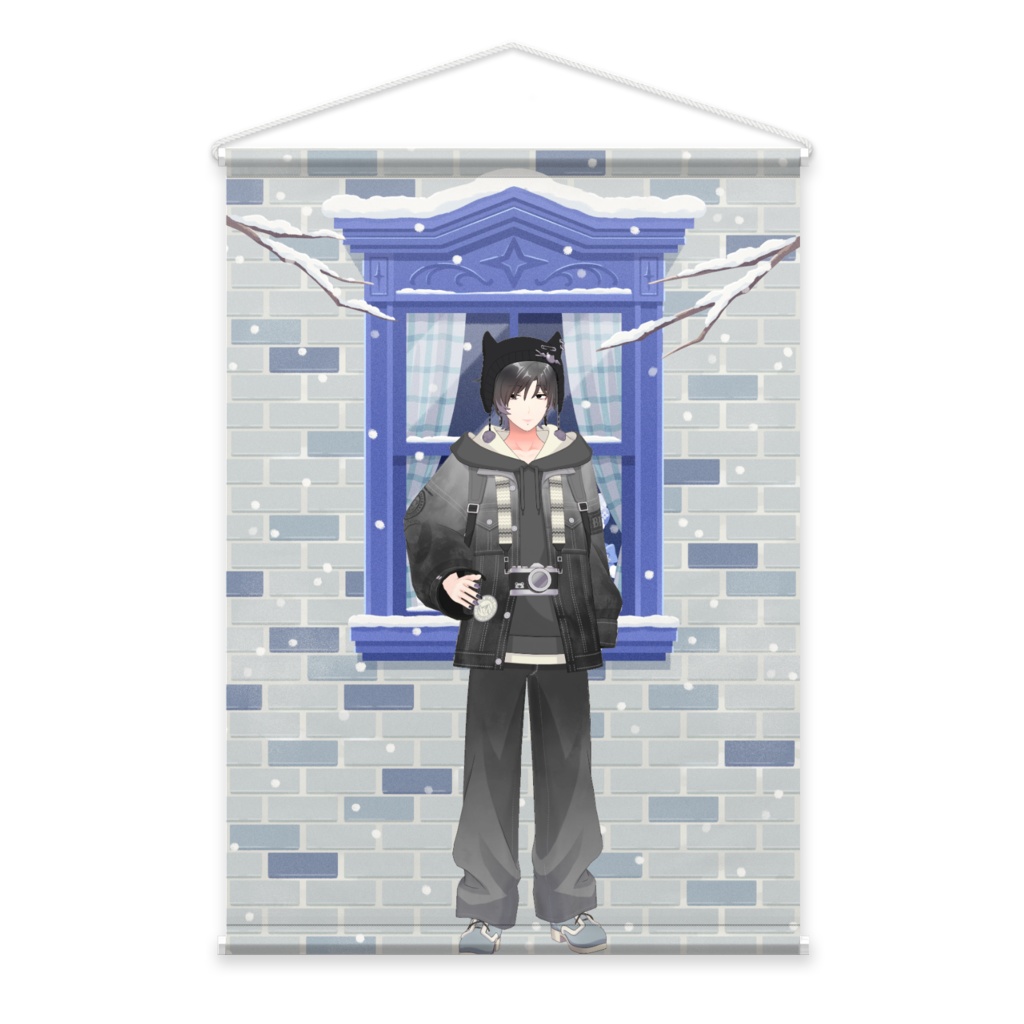 【然】12月冬コーデ-タペストリー-G0856