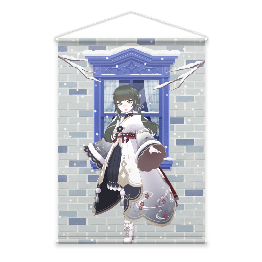 【白鯨】12月冬コーデ-タペストリー-G0946