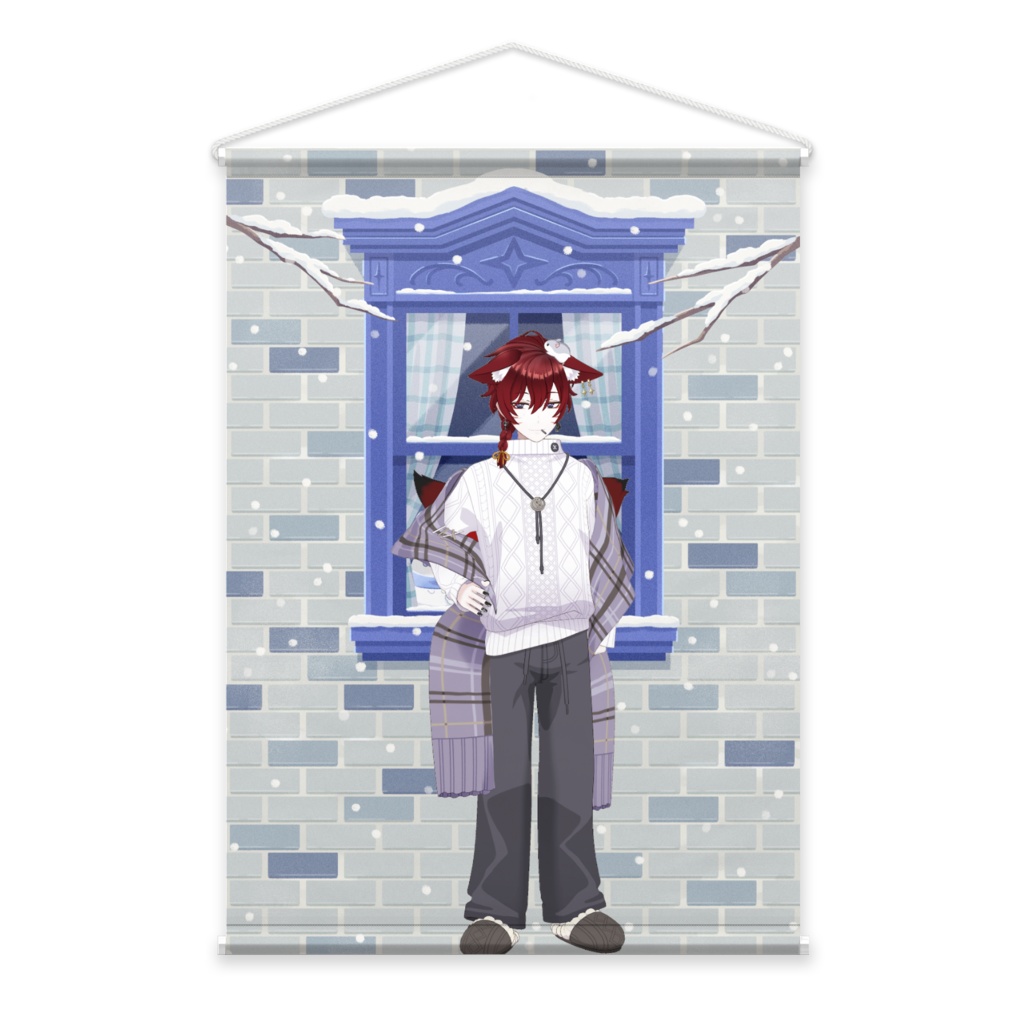 【皇てん。】12月冬コーデ-タペストリー-G0702