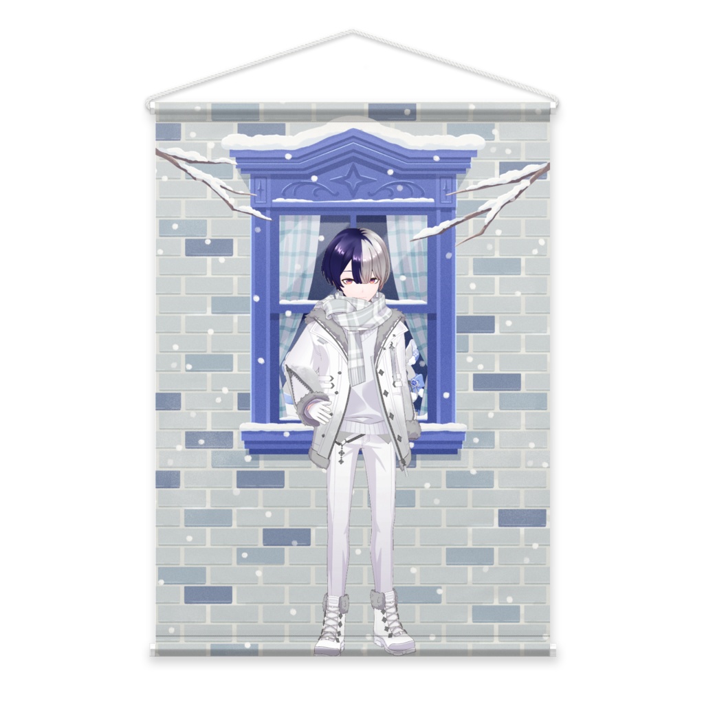 【矢颪 八雲】12月冬コーデ-タペストリー-G1044