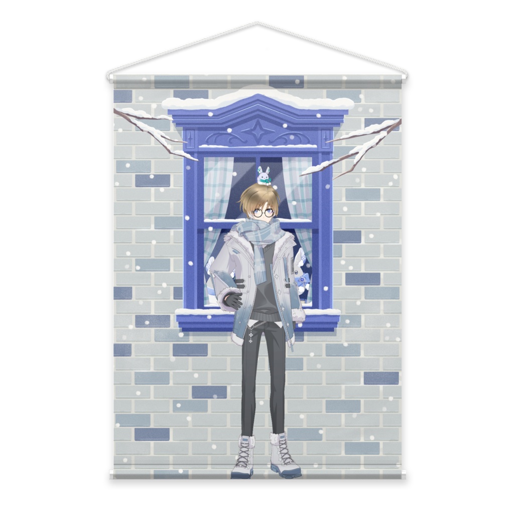 【碧翠撫】12月冬コーデ-タペストリー-G0995