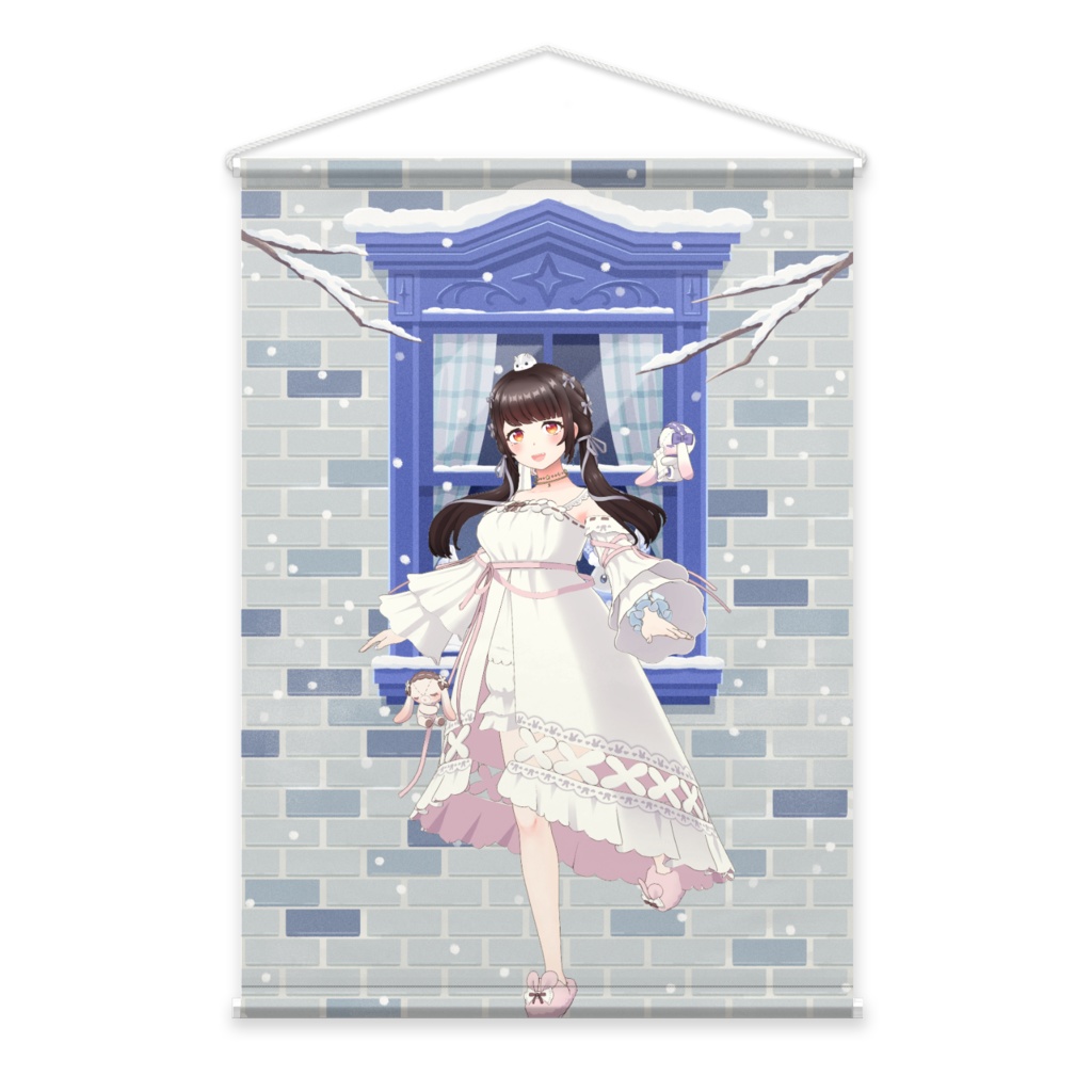 【紅葉雅楽乃】12月冬コーデ-タペストリー-G0706