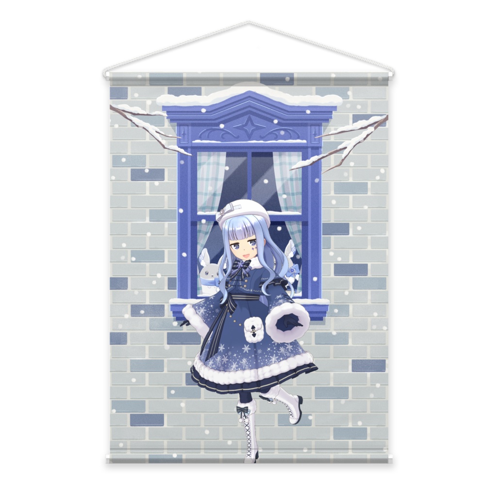 【綺星カナ】12月冬コーデ-タペストリー-G1111
