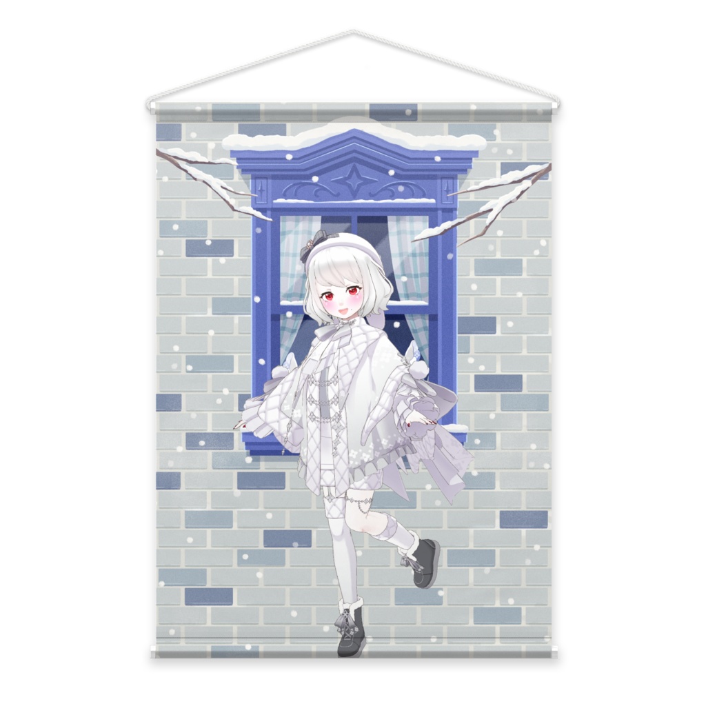 【緋水せき】12月冬コーデ-タペストリー-G0963