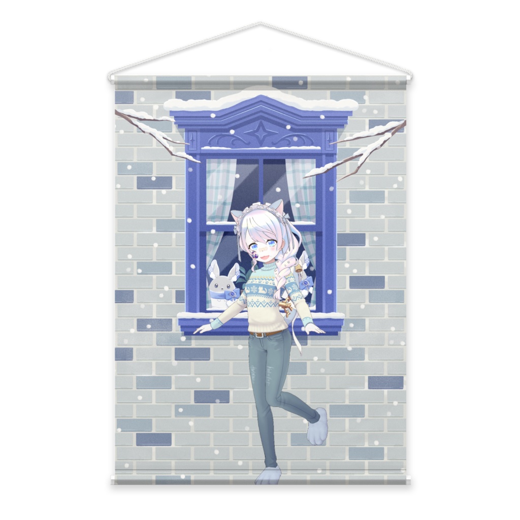 【縁】12月冬コーデ-タペストリー-G0587