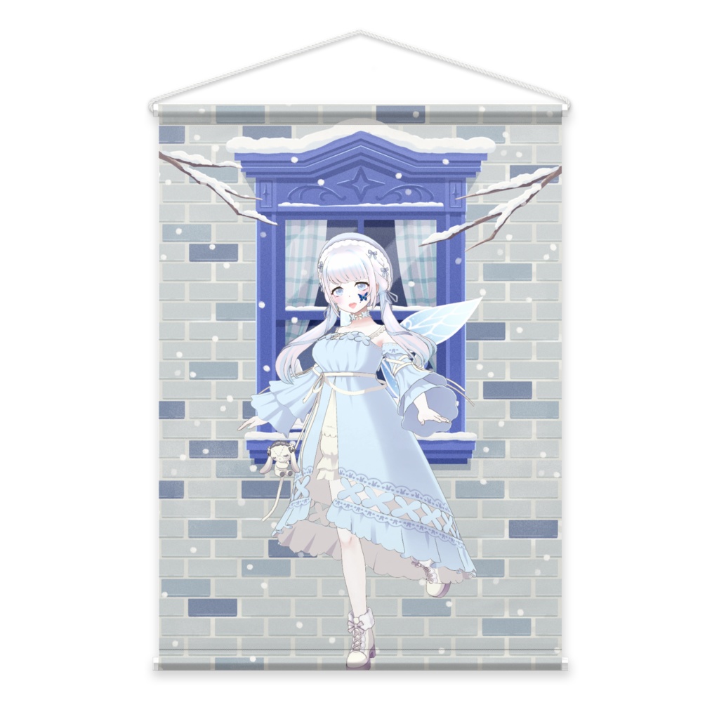 【美蝶るりあ】12月冬コーデ-タペストリー-G0968