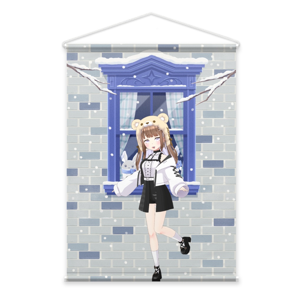 【翠 天寧】12月冬コーデ-タペストリー-G0820