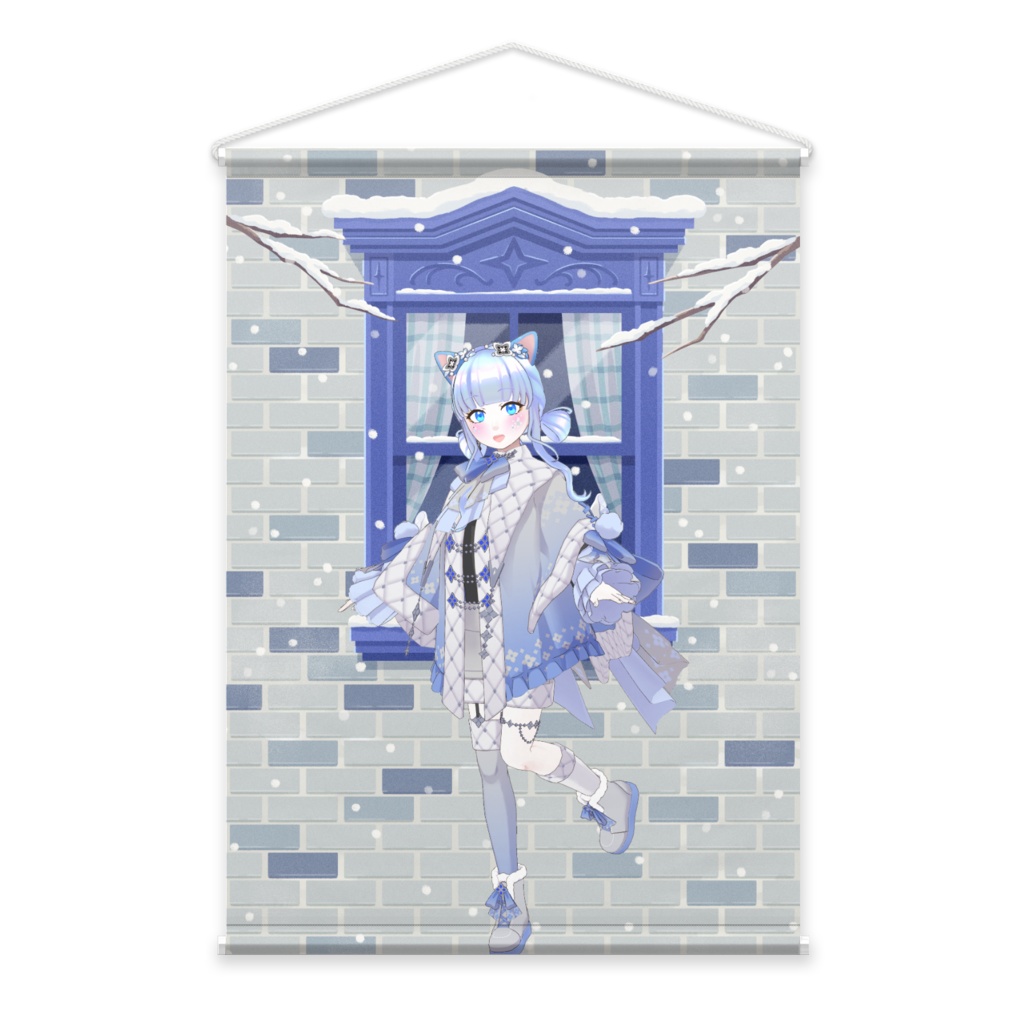 【翠零かなめ】12月冬コーデ-タペストリー-G0822