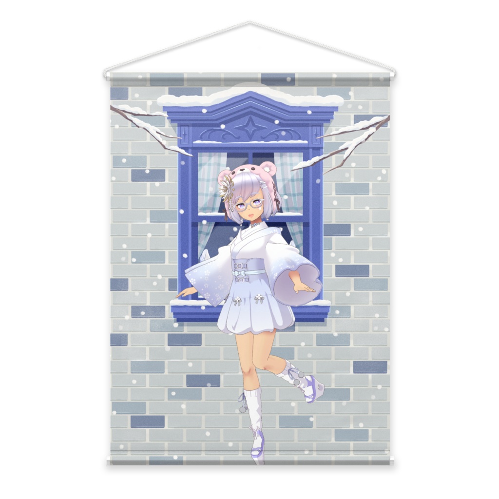 【翼】12月冬コーデ-タペストリー-G1065